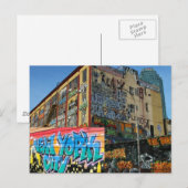 Elk graffiti-gebouw is gelabeld briefkaart (Voorkant / Achterkant)