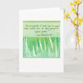 Elk grassprietje kaart (Gele Bloem)