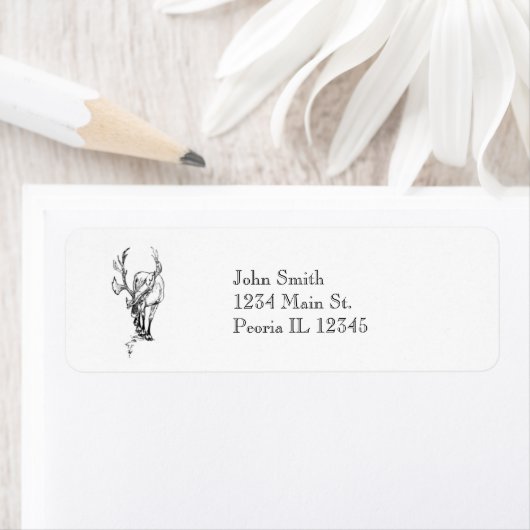 Elk gravure retouradreslabels etiket (Insitu)