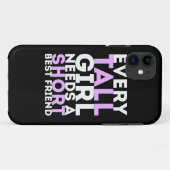 Elk groot meisje heeft een korte beste vriend nodi Case-Mate iPhone case (Achterkant (horizontaal))