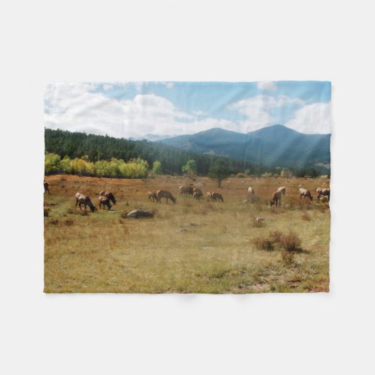 Elk groothoekdeken fleece deken (Voorkant (Horizontaal))