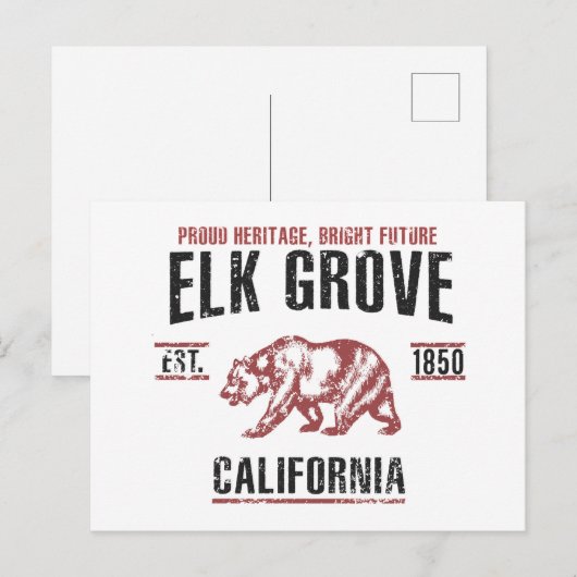 Elk Grove Briefkaart (Voorkant / Achterkant)