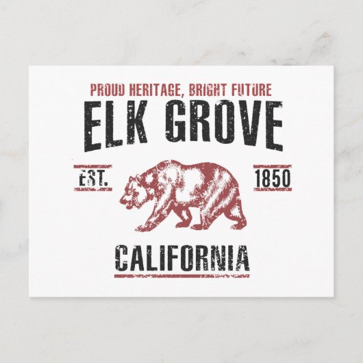 Elk Grove Briefkaart (Voorkant)