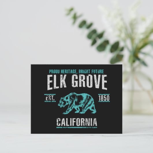 Elk Grove Briefkaart (Staand voorkant)