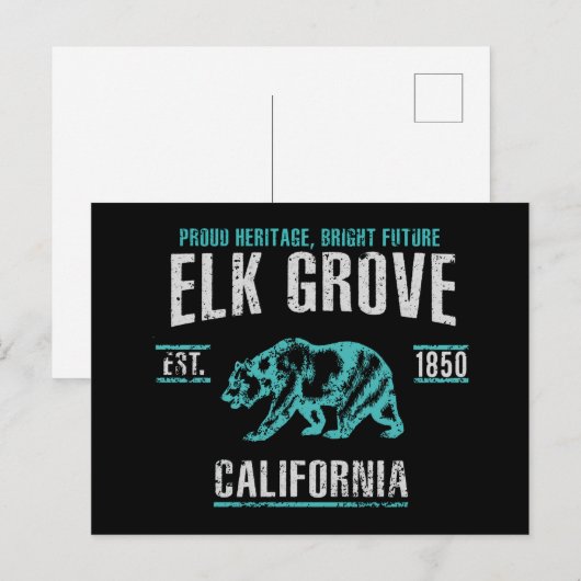 Elk Grove Briefkaart (Voorkant / Achterkant)
