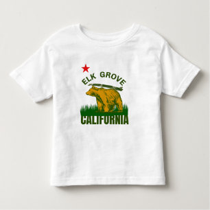 Elk Grove California Beach Flag Beer Surf CA T-Sh Kinder Shirts