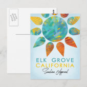 Elk Grove California Sunshine Travel Briefkaart (Voorkant / Achterkant)