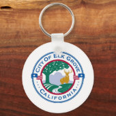 Elk Grove (Californië) City flag Sleutelhanger (Voorkant)