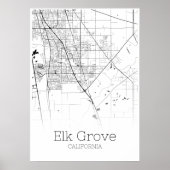 Elk Grove Map - California - City Map Poster (Voorkant)