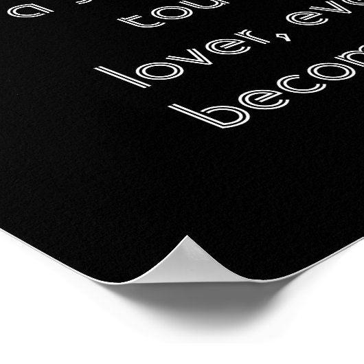 Elk hart zingt een lied — art poster-Plato quote Poster (Hoek)