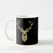Elk Head _ Face Artistic Illustration Graphic  Koffiemok (Links)