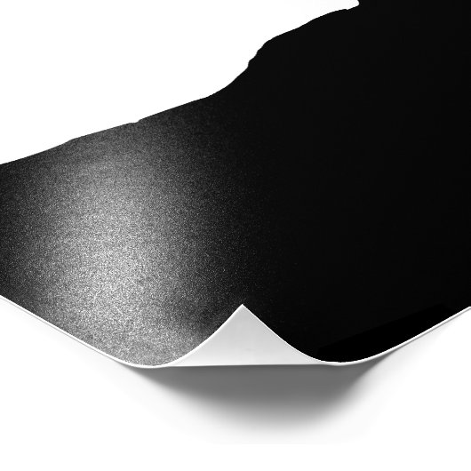 Elk Head Silhouette Foto Afdruk (Hoek)