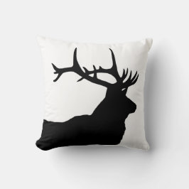Elk Head Silhouette Kussen
