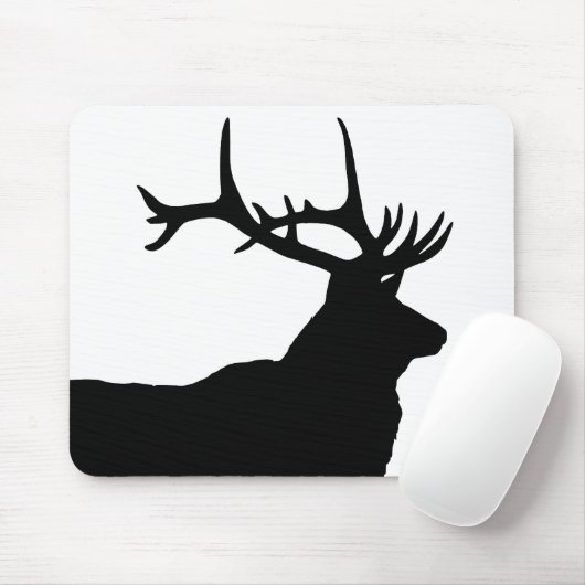 Elk Head Silhouette Muismat (Met muis)