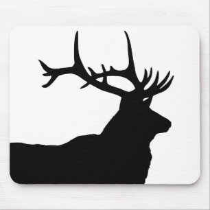 Elk Head Silhouette Muismat