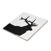 Elk Head Silhouette Tegeltje (Zijkant)