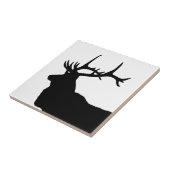 Elk Head Silhouette Tegeltje (Zijkant)