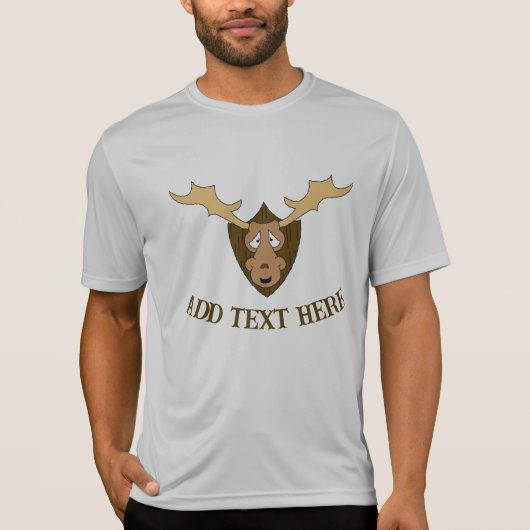 ELK HEAD< tekst toevoegen, T-Shirt (Voorkant)