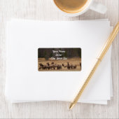 Elk Herd Adres Sticker (Insitu)