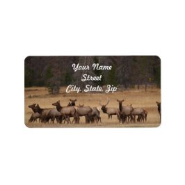 Elk Herd Adres Sticker