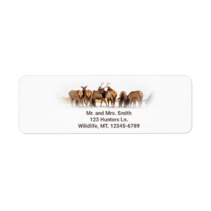 Elk Herd Fering Return Address Label