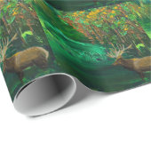 Elk Herfst Acrylic Abstract Cadeaupapier (Rol Hoek)