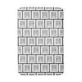 Elk herhalingspatroon voor Logo of Afbeelding Badmat (Voorkant Verticaal)