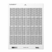 Elk herhalingspatroon voor Logo of Afbeelding Etiket (Full Sheet)