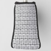 Elk herhalingspatroon voor Logo of Afbeelding Golfheadcover (Draai 90)