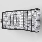 Elk herhalingspatroon voor Logo of Afbeelding Golfheadcover (Voorkant)