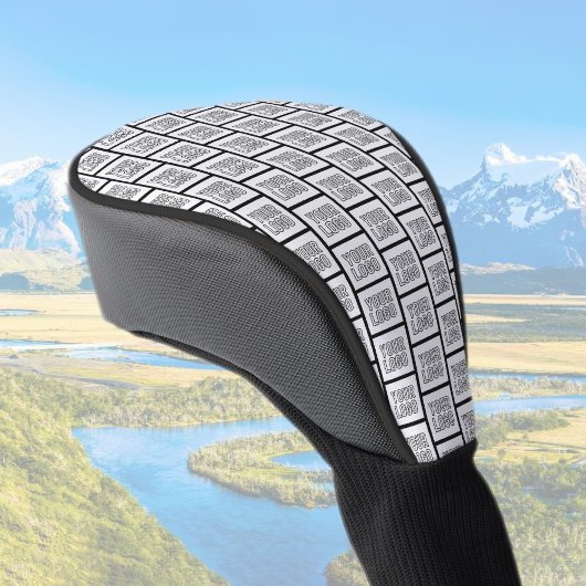 Elk herhalingspatroon voor Logo of Afbeelding Golfheadcover