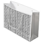 Elk herhalingspatroon voor Logo of Afbeelding Groot Cadeauzakje (Voorkant Gekanteld)