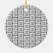 Elk herhalingspatroon voor Logo of Afbeelding Keramisch Ornament (Achterkant)