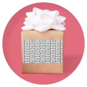 Elk herhalingspatroon voor Logo of Afbeelding Rechthoekige Sticker