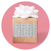 Elk herhalingspatroon voor Logo of Afbeelding Rechthoekige Sticker