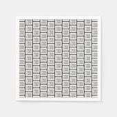 Elk herhalingspatroon voor Logo of Afbeelding Servet (Voorkant)