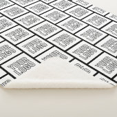 Elk herhalingspatroon voor Logo of Afbeelding Sherpa Deken (3/4)