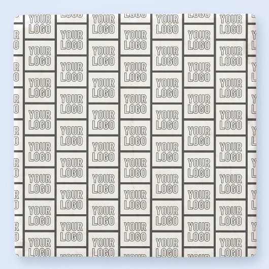 Elk herhalingspatroon voor Logo of Afbeelding Stenen Onderzetter