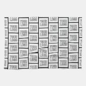 Elk herhalingspatroon voor Logo of Afbeelding Theedoek (Horizontaal)