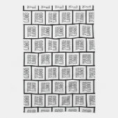 Elk herhalingspatroon voor Logo of Afbeelding Theedoek (Verticaal)