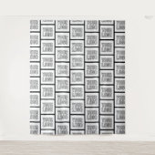 Elk herhalingspatroon voor Logo of Afbeelding Wandkleed (Voorkant)