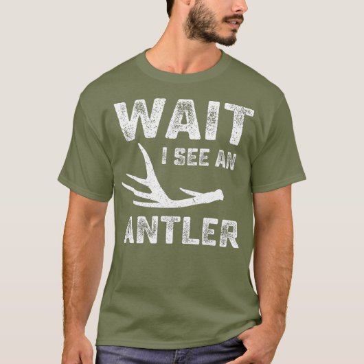 Elk hert schuurt antler t-shirt (Voorkant)