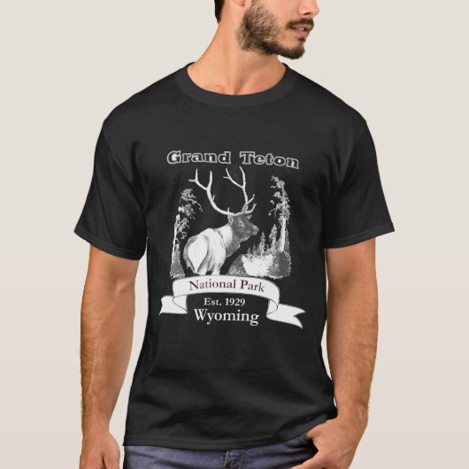 Elk. Het Grand Teton National Park. T-Shirt (Voorkant)