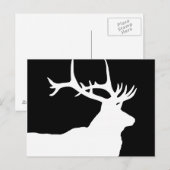 Elk hoofd briefkaart (Voorkant / Achterkant)