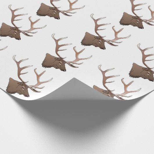 Elk hoofd cadeaupapier (Hoek)