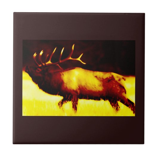 Elk Horn Elk Tegel Tegeltje (Voorkant)