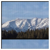 Elk Horn Mountain Blues Fabric Stof (Close Up)