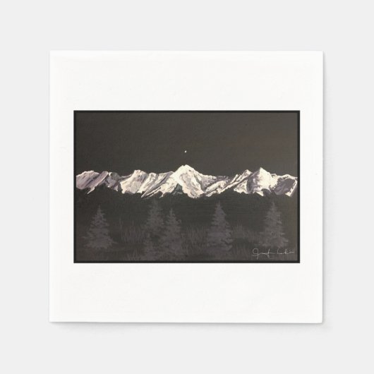 Elk Horn Mountains Napkin Servet (Voorkant)