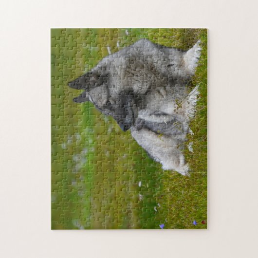 Elk Hound Dog. Legpuzzel (Verticaal)