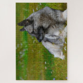 Elk Hound Dog. Legpuzzel (Verticaal)